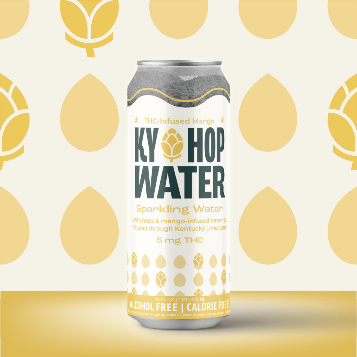 Infused Mango Kentucky Hop Water, 5mg (4-Pack)