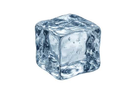 ice cube with transparent background